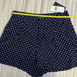 LAUREN Silk Ralph Lauren Exclusive Navy Polka Dot Women's Shorts